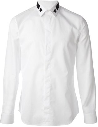 Givenchy embroidered collar shirt