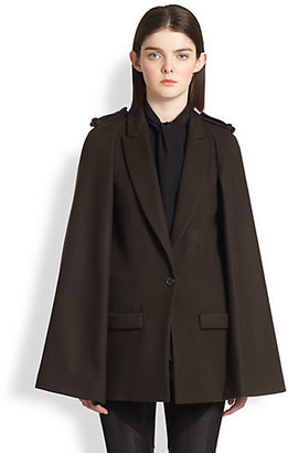 Givenchy Felted Wool Cape Coat