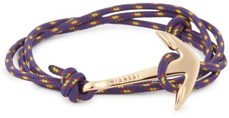 Miansai Purple double wrap anchor bracelet