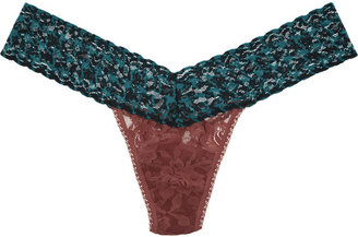 Hanky Panky Low-rise printed stretch-lace thong
