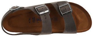 Birkenstock NIB!! Mens Milano SFB Back Strap Sandals Iron Oiled Leather 23471