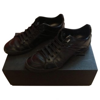 Christian Dior Black Leather Trainers