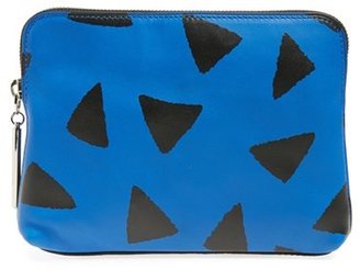 3.1 Phillip Lim '31 Second' Triangle Print Leather Pouch