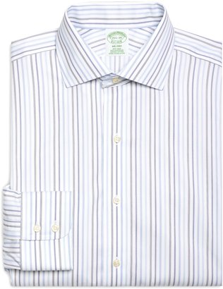 Brooks Brothers Non-Iron Milano Fit Alternating Stripe Dress Shirt
