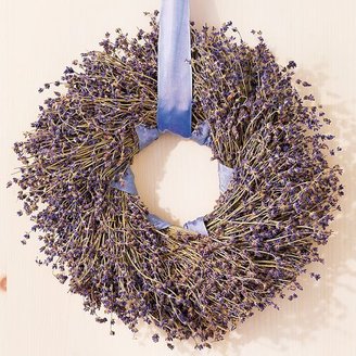 Williams-Sonoma Lavender Ribbon Wreath