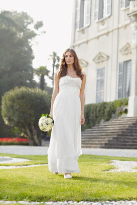 Nicholas Millington Corsage Bridal Dress In Ivory Plus Size 20