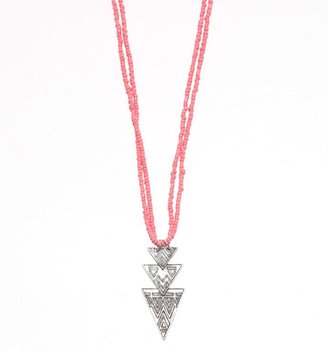 With Love From CA Bead Arrow Pendant Necklace