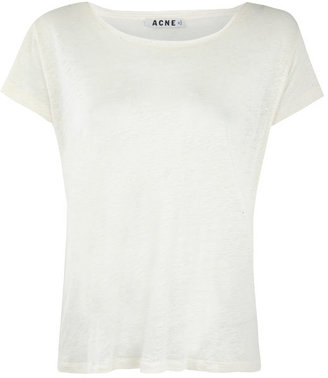 Acne Studios White Copy Linen T-Shirt