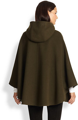 Vince Leather-Trimmed Cape