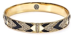 House Of Harlow 1960 Braided Pave Bangle