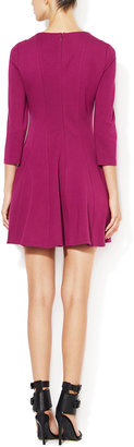Tibi Seamed Fit and Flare Dress