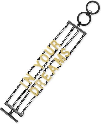 BCBGeneration Gold-Tone and Hematite-Tone In Your Dreams Toggle Bracelet