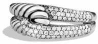 David Yurman Labyrinth Single-Loop Ring with Diamonds