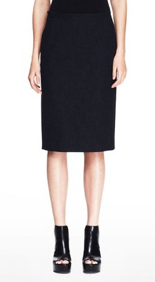Theory Super Pencil Skirt in Jean Cotton