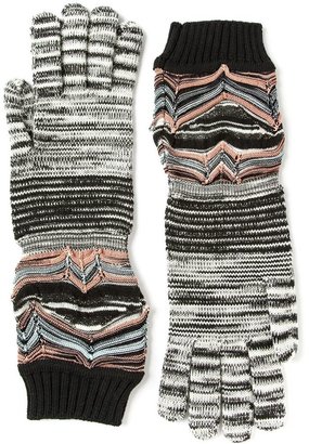 Missoni crochet knit gloves
