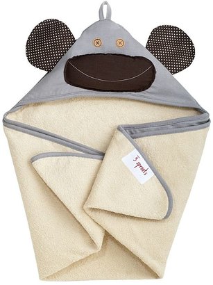 3 Sprouts Monkey Hooded Towel