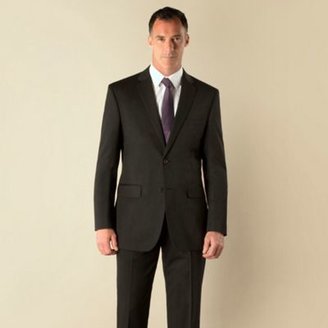 Karl Jackson Black twill 2 button big&tall regular fit suit jacket