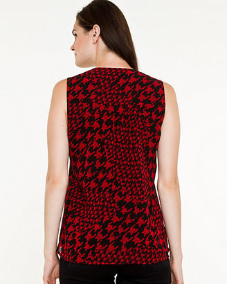 Le Château Houndstooth Scoop Neck Camisole