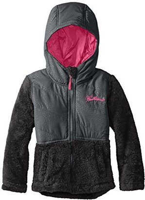 Weatherproof Little Girls' Monkey Fleece Jacket with Quilting