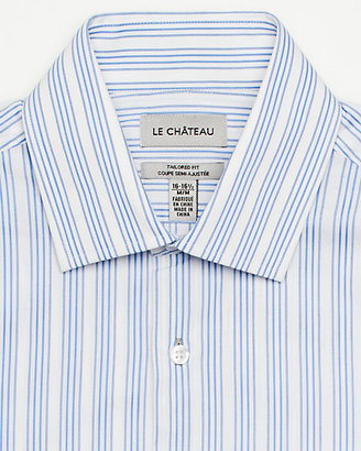 Le Château Cotton Mixed Media Tailored Fit Shirt
