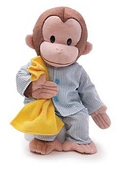 Gund Curious George in Pajamas, 12 x 8 x 6 - Ages 1+