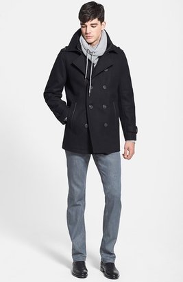 Marc New York 1609 Marc New York by Andrew Marc 'Kerr' Wool Blend Peacoat (Tall)