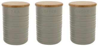 Typhoon Stone Ripple Tea, Coffee and Sugar Canisters (3 Pack)