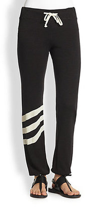 Striped-Leg Sweatpants