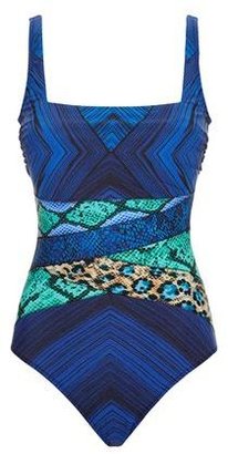 Gottex Emerald Boa Square Neck Swimsuit