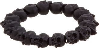 Alexander McQueen Black Skull Bead Bracelet