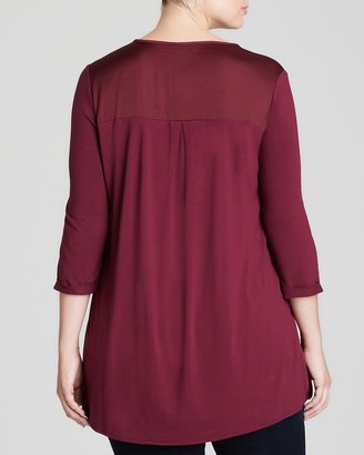 Vince Camuto Plus Zip Front Tunic