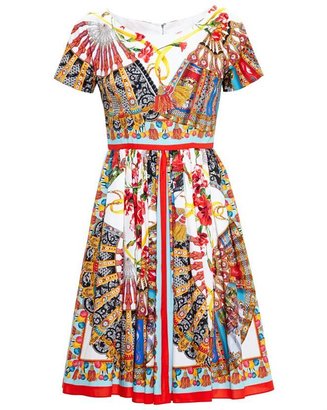 Dolce & Gabbana Printed Cotton Sun Dress