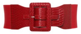 Red Snake Stretch Belt