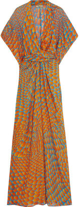 Issa Printed silk maxi dress