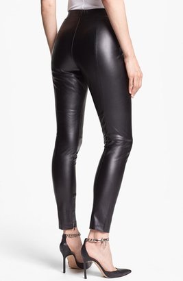 Vince Camuto Faux Leather Seamed Leggings
