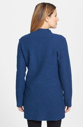Eileen Fisher Asymmetrical Boiled Merino Wool Jacket