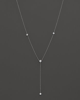 Bloomingdale's Diamond Station Lariat Necklace in 14K White Gold, .50 ct. t.w.