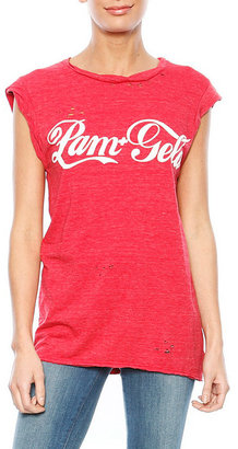 Singer22 Pam and Gela Frankie Logo Destroyed Muscle Tee