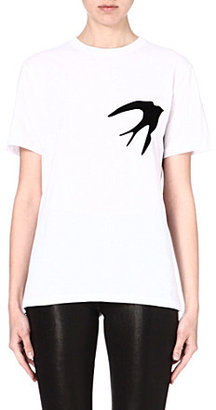 McQ Swallow print cotton t-shirt