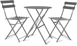 Rive Droite Garden Trading Bistro Table & Chairs Set - Charcoal