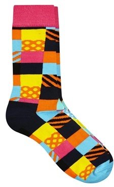 Happy Socks Mini Square Socks - black