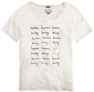 J.Crew Hugo GuinnessTM for human being linen T-shirt