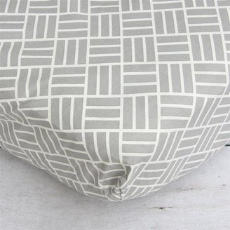 Fitted Crib Sheet Gray Mod