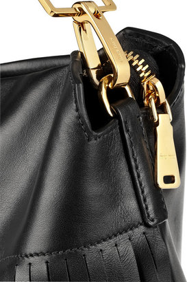 Miu Miu Fringed leather shoulder bag