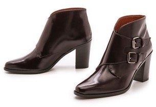 Madewell Monk Strap Heeled Boots