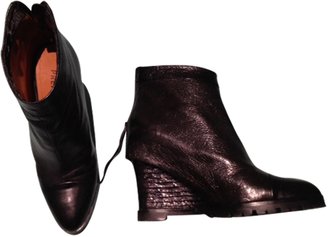 Premiata Black Leather Ankle boots