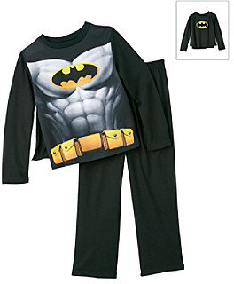 Batman Boys' 2T-8 Black 2-pc. Cape Pajama Set