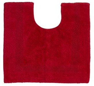 Home Collection Red reversible luxury cotton pedestal mat