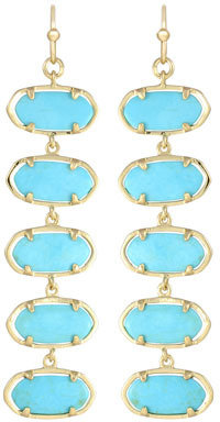 Kendra Scott Ives Earrings, Turquoise