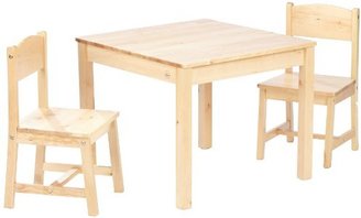 Kid Kraft Aspen Table and 2 Chair Set (Natural)